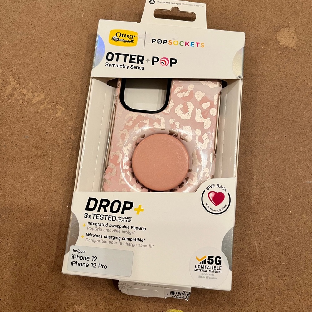 Otterbox + Popsocket case iPhone 12/12pro